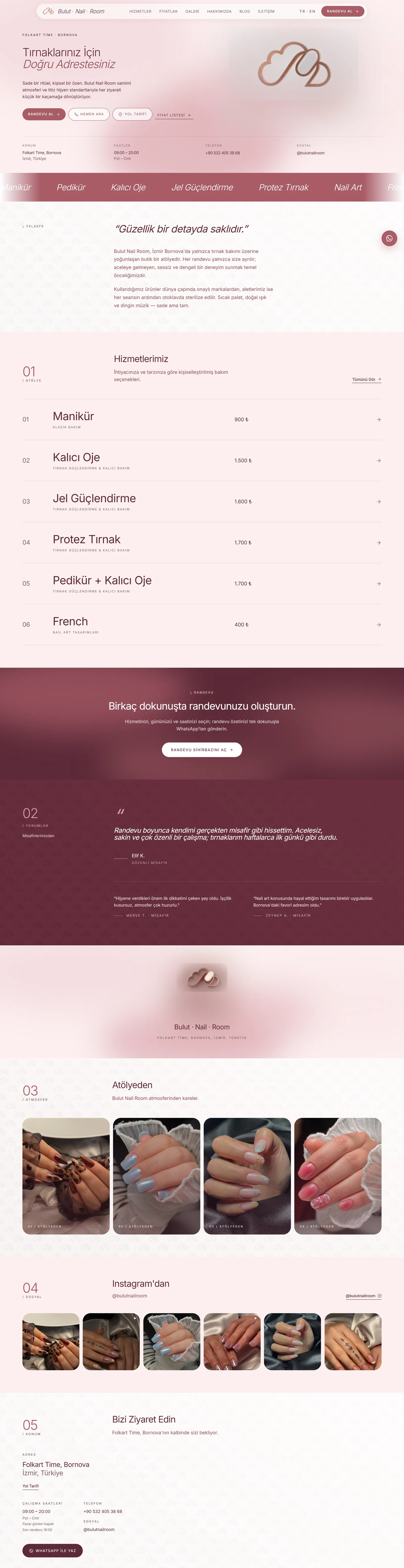 Bulut Nail Room — yerel SEO